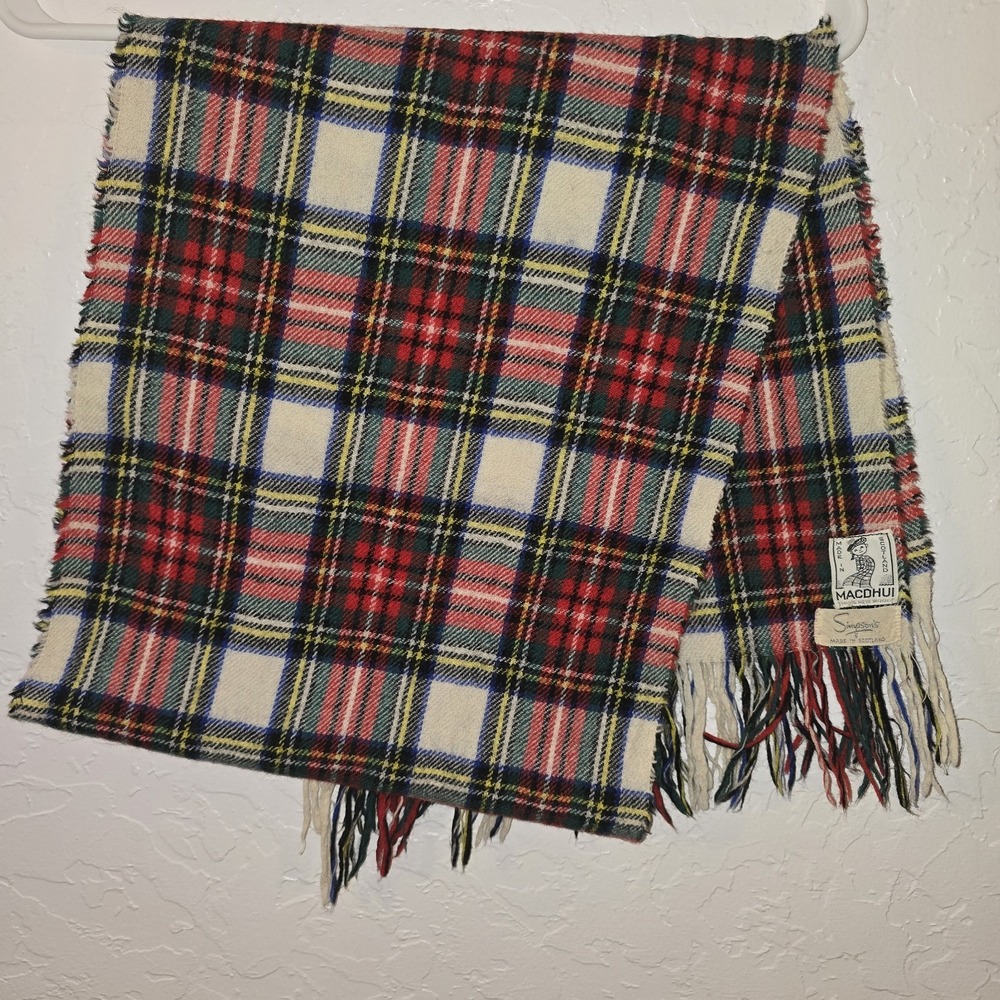 Simpsons Macdhui of Scotland 100% New Wool Tartan Scarf - Made in Scotland